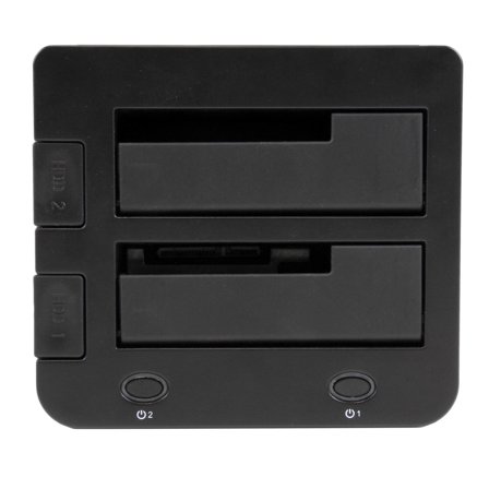 StarTech Dual-Bay USB 3.0 to SATA and IDE Hard Drive Docking Station, USB Hard Drive Dock, External 2.53.5 SATA III and IDE (40 pin) SSDHDD Docking