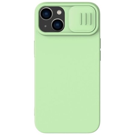 Nillkin CamShield Silky Silicone Case iPhone 14 Plus-etui med kameradeksel grønn