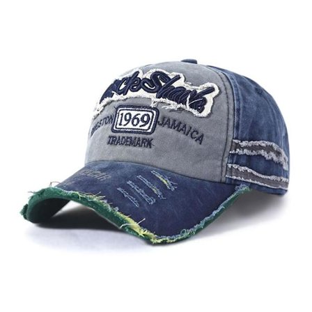 Broderi Baseball Caps Distressed Faded Cap NAVY