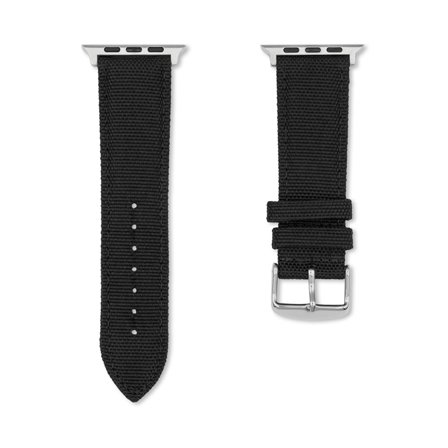 Sailcloth Armband till Apple Watch 38/40/41mm - Svart | Armband Från Yedi
