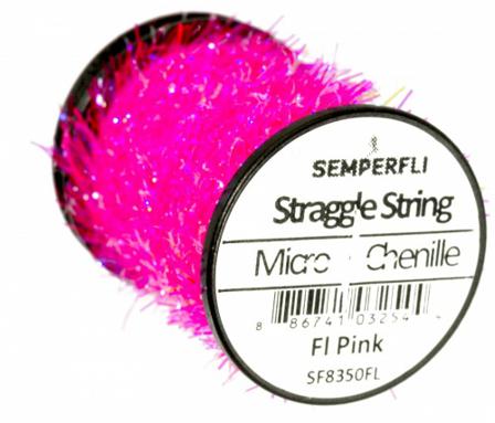 Semperfli Straggle String UV Micro Chenille - FL Pink