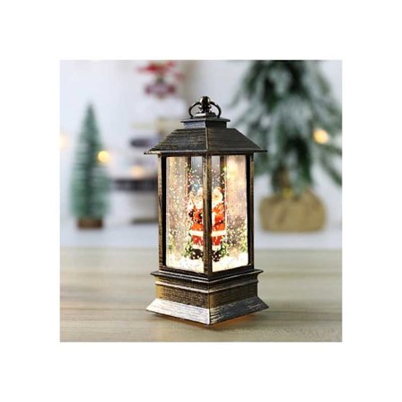 Jule snebold julemand juletræ skinne vand lanterne juledekoration