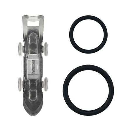 Magnetic Fishing Hook Keeper Black Fishing Baits Holder Fishing Hook Secure Keeper Holder med 2 olika gummiringar