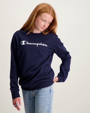 Champion Crewneck Sweatshirt Blauw Truien Meisjes - Kids Brand Store