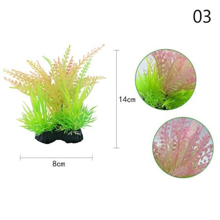 13 sorters artificiell akvariedekor s vatten ogräs prydnad Aquat