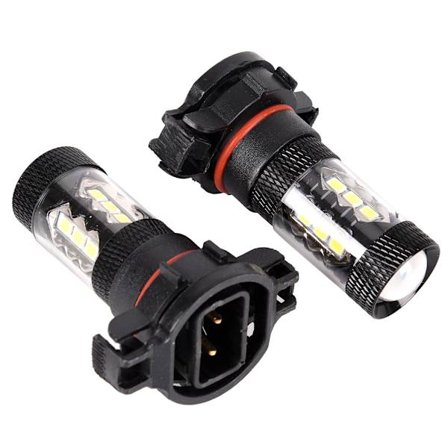 2x PSX24W H16 5202 Super White 160W LED 144 SMD Sumuvalo - Täydellinen
