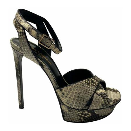 Yves Saint Laurent Vintage, Pre-owned Pumps Grijs, Dames, Maat:37 EU