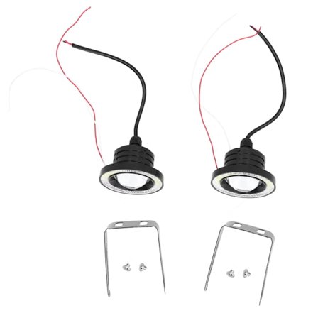 30W 3,5 tommer Forlygter 3200LM IP65 Vandafvisende LED Universal Hvidt Lys Ydre Ring 12V