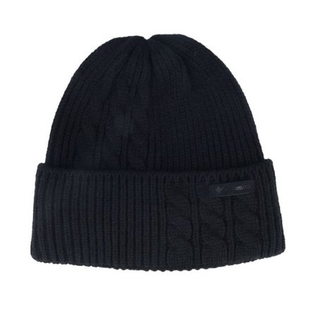 Columbia - Svart cuff Beanie - Agate Pass Cable Knit Beanie Black Cuff @ Hatstore