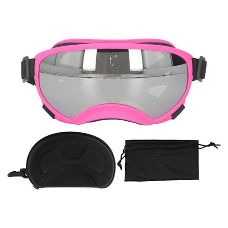 Hunde Solbriller UV-Beskyttelse PC Vindtett Komfortabel Ventilert Kjæledyr Solbriller for Hunder Hund Kjæledyr Valp Rosa Ramme Sølv Linse