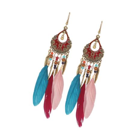 Bohemian Örhängen Klassiska Drop Dangle Örhängen Set 1 Par