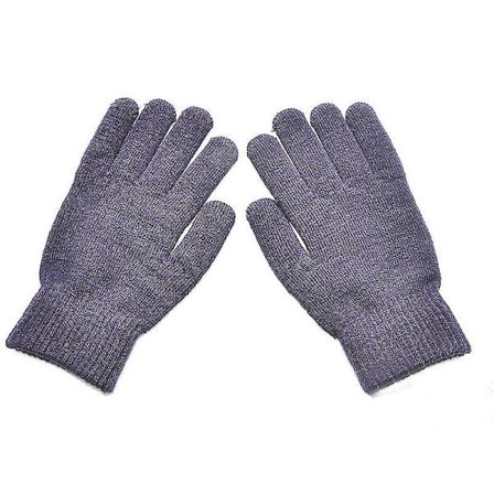 1 par enkla stickade parhandskar Vinter Enfärgad Helfingervantar Hand S-xl