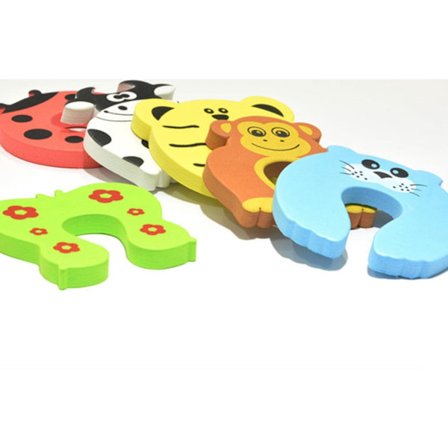 6 x Dörrstopp - Säkerhetsdörrstopp Barn/Baby - Klämskydd för Dörrar och Fönster