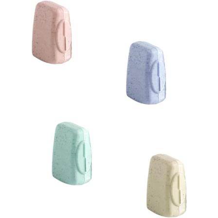 4 stk. bærbare tandbørstehovedbetræk, tandbørstehætter, tandbørstebeskyttelsesetui velegnet til hjem, rejser, udendørs camping, vandreture, 