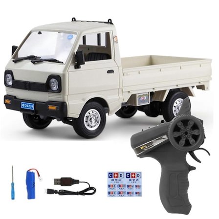 WPL D12 Mini Drift Truck 1/16 RC Bil Lekebil for Barn - Perfekt