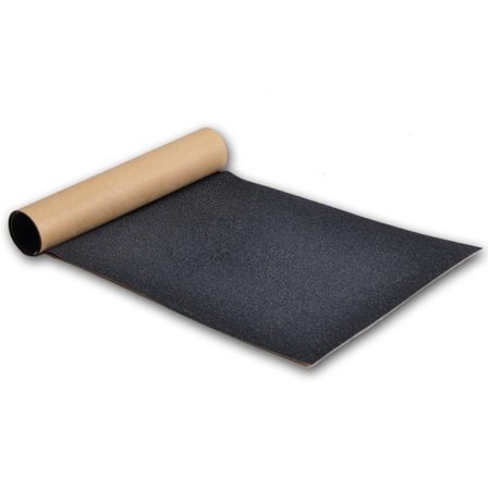 Professionel PVC Skateboard Skridsikker Klistermærke Sandpapir (Sort, Længde 110cm Bredde 27cm) Boblefri Elektrisk Scooter Perforeret Dæk Reservedele