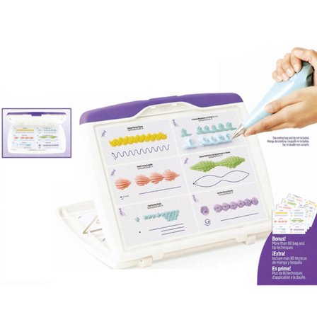 Tårtglasyr Spritsning DIY Ritbräda Mall Papper Övningskartongpasta