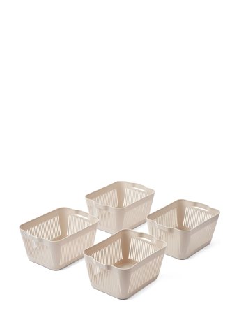 Liewood Makeeva Basket S 4-Pack - Cream - ONE SIZE