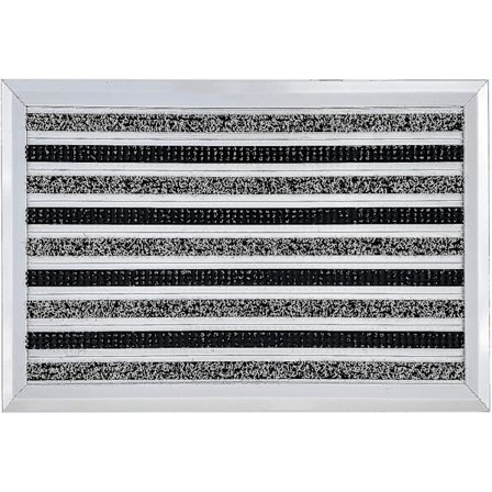 Aluminium Dörrmatta med Smutsavvisare och Metallskrapa