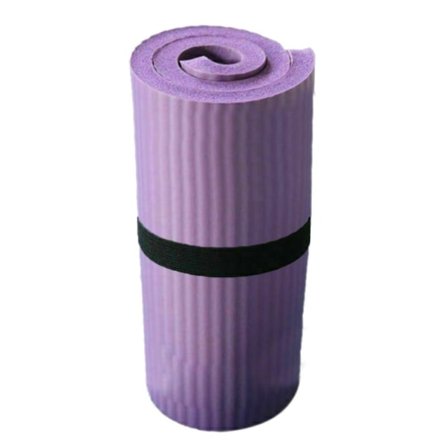 Yoga Pilates matte Tykk treningsmatte Sklisikker treningsmatte 15 mm Fitness Lilla