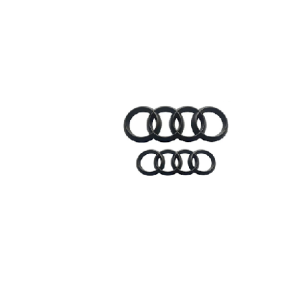 Audi A8L Black Edition Blackline Emblem Logoring Svart 13 år