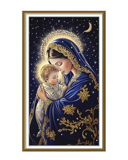 Pärlbroderi Mor och Dotter