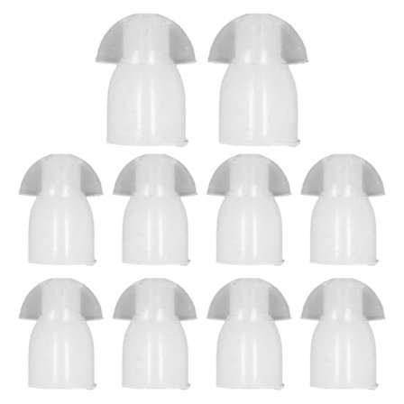 10 stk. Luftslange Høretelefoner Ørepropper Bløde Erstatnings Silikone Ørepropper til Walkie Talkie Headset[CO]