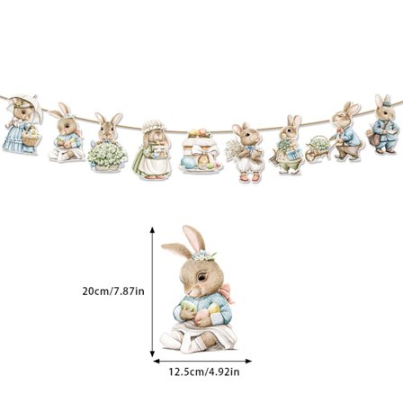 Påskhängande girland Printed Bunting Banner AA