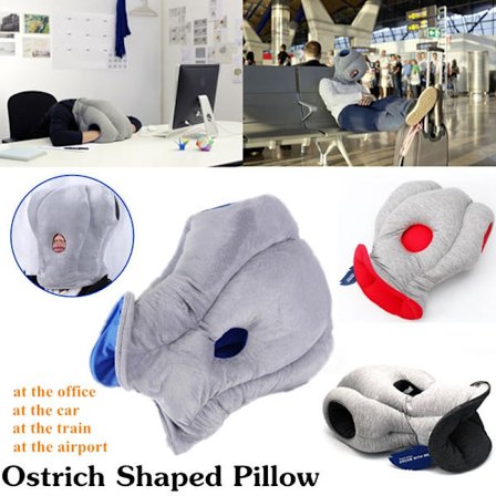 Bærbar fleksibel strudseformet pude Rejse tuppude Z