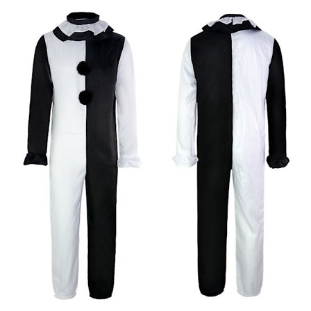 Voksen Cosplay Kostyme Sett Terrifier Art The Clown Joker Maskerade Halloween Fancy Dress Up -a