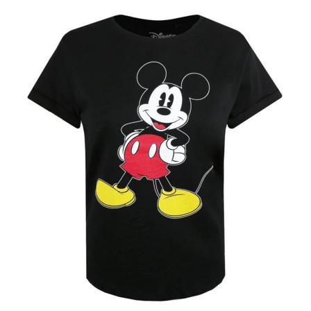 Disney Dam/dam Klassisk Musse Pigg T-shirt Xl Svart