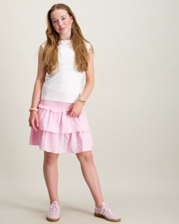 Kids ONLY KOGIDA-AMANDA SMOCK SKORT WVN Rosa Shorts Jente - Kids Brand Store