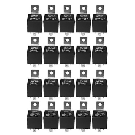 20 stk 5-pinners 12v relébryter (spdt) (30/40 Amp) 12 volt bilrelé for bilvifter