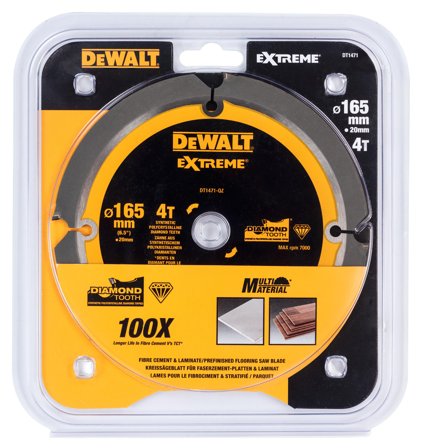 Dewalt DT1471-QZ Diamantkapskiva 165 x 20 mm, 4T, Maskintillbehör & förbrukning