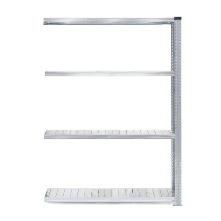 Lagerreol TRANSFORM, påbyggseksjon, 4 hyller, H1972 B1210 D800 mm