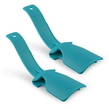 Latsko skohorn kompatibelt med PP plastik i flere farver, 2 stk sæt, 17cm længde, 5cm bredde, 0.3cm højde Blue