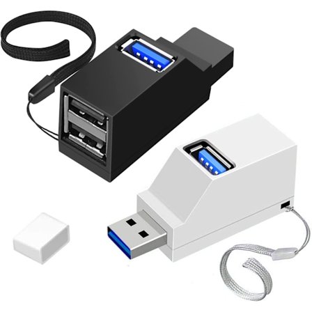 3-porters USB-hub, 2 stk. USB 3.0-hub, USB-splitteradapter