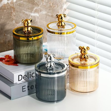 Förvaringslåda för badrum Tandpetare Smycken bomullspinnar Behållare