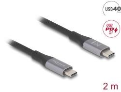 Delock USB 40 Gbps Cable USB-C Male-Male PD 3.1 240W E-Marker 2m