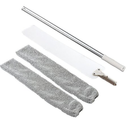 Støvsuger, Justerbar Lang Støvbørste Og 2 Vaskbare Stofbetræk, Fleksibel Flad Støvsuger Husholdningsmop Til Snavs Og Hår, Under Sofaen