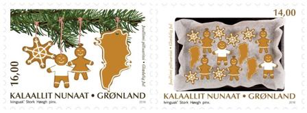 Grønland - Julen 2018 - Postfrisk sæt 2v