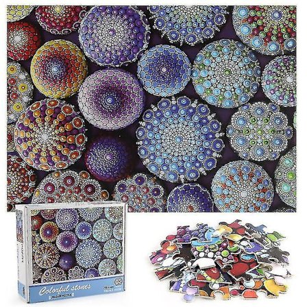 1000 brikker Fargerikt Puslespill DIY Leker Montering Bilde Dekor