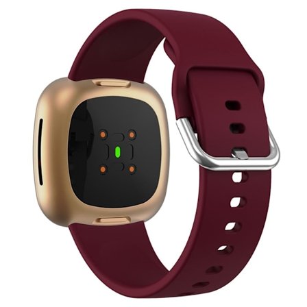 Fitbit Sense 2 / Versa 4 enkel silikone-urrem - Rødvin
