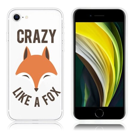 Blødt, fleksibelt beskyttelsesetui med sødt mønster iPhone SE (2020)/SE (2022)/7/8 - Brun