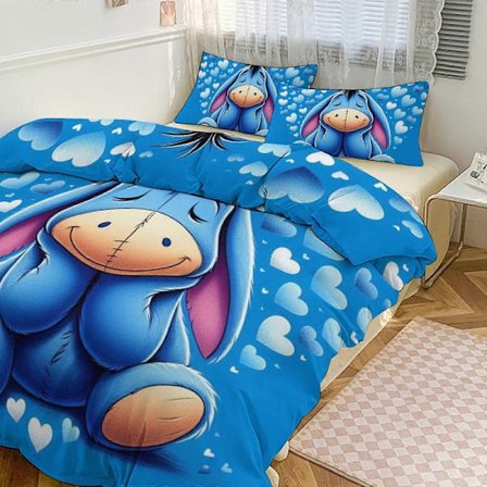 Ez83 Æseldyr Print Sengesæt Mønstret Dynebetræk Sæt 3 Dele 1 Dynebetræk Og 2 Pudebetræk til Kvinder Mænd Teenagere Flere størrelser at vælge imellem 