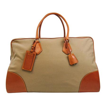 Prada Vintage, Weekend Bags Beige, Dames, Maat:ONE Size