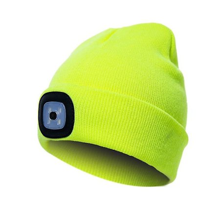 Luminous LED Lysende Beanie Caps Unisex Hodelykt Oppladbar Hatt Rød og Blå Glød Blinkende Alarm Hodelykt Multi-Farge