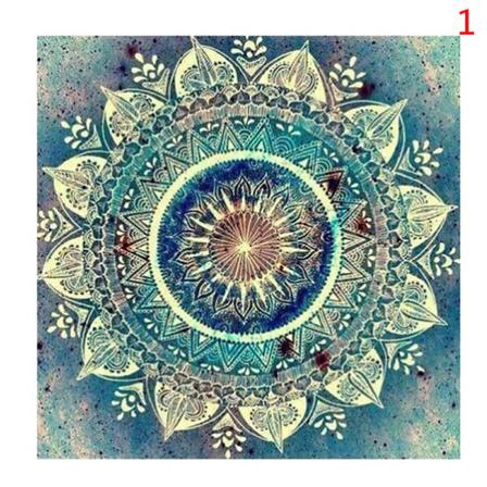 Fyrkantig 5d Mandala Diamantbroderi Diy Parlor Korsstygn Ho
