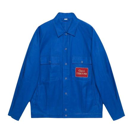 Gucci Light Jas , Blauw , Heren , Maat: M