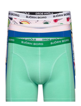 Essential Boxer 3P Boxerkalsonger Grön Björn Borg